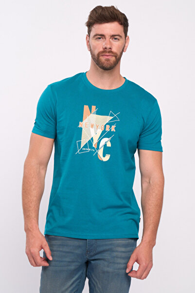 KVL by KENVELO Tricou barbat cu maneca scurta si imprimeu