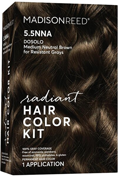 Madison Reed مجموعة صبغة الشعر المتألقة - 5.5NNA بني محايد متوسط (دوسولو)
