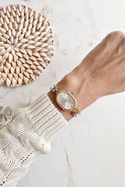 OQQO Thalos Gold Stone Cord Women's Wristwatch