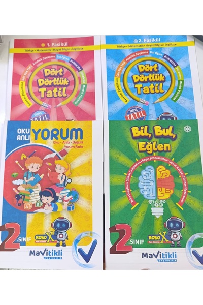 Mavitikli Yayıncılık MAVİTİKLİ 2.Sınıf Yarıyıl Tatil Seti - 2025