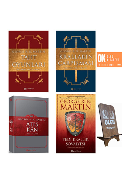Epsilon Yayınevi Ateş ve Kan - Kralların Çarpışması - Yedi Krallık Şövalyesi -Taht Oyunları -Resimli CİLTLİ Özel Bask