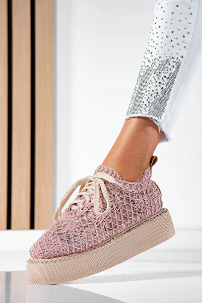 Zaira Pantofi casual dama roz din material textil Asha #21402