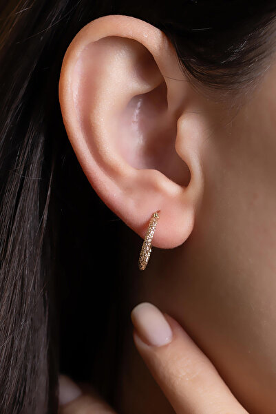 Bayar Gold 14 Ayar Altın Halka Küpe 1,4 mm