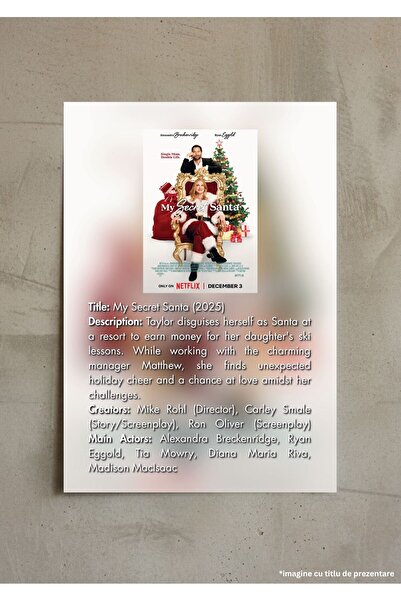 VreauPoster Poster Infografic My Secret Santa (2025), Film Crăciun Comedie, A...