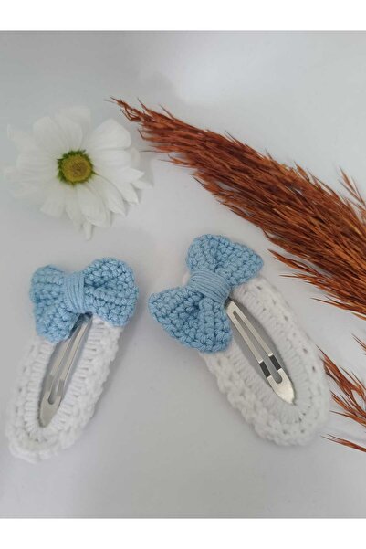 elaa aksesuar Handmade Classic Bowknot Snap Knit Buckle (2 Pieces)