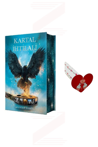 Vera Kitap Kartal İhtilali (CİLTLİ-YAN BOYAMALI) Özel Tasarım Kalp Ayraç Hediye