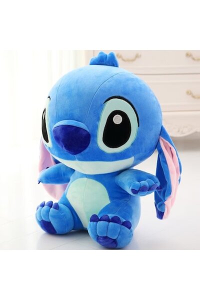 IdealTI Jucărie de pluș Stitch (Lilo & Stitch), 45 cm, Albastru, Vârste 3+