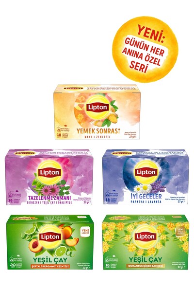 Lipton Günün Her Anında Yanında 5li Bitki Çayı Özel Seri