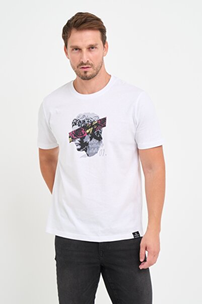 KVL by KENVELO Men's T-shirt with logo and graphic details