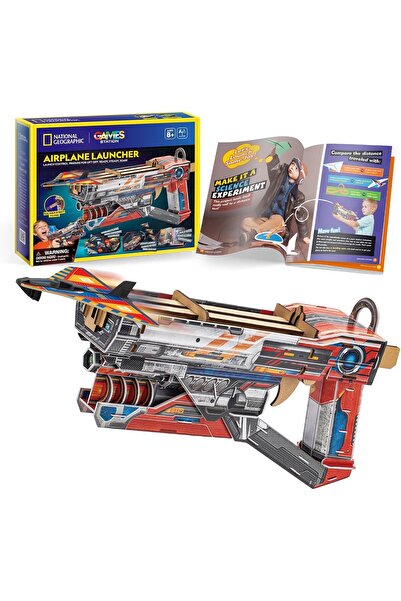 NATIONAL GEOGRAPHIC 3D Puzzle Airplane Launcher - 61 Pieces (CubicFun)