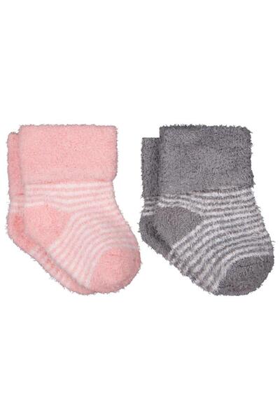 Civil Baby Set de 2 șosete pentru fetițe Yumoş, cu margini rulate, pentru 6-1...