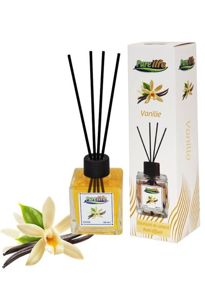 PureLife MERT Purelife room freshener with sticks, 120 ml, Vanilla