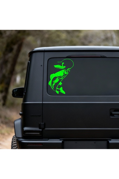 StickITsibiu Go Fishing – Autocolant Auto 4×4 Off-Road – Dimensiuni 30x22cm.