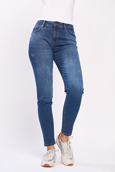 Timeout Women's comfort jeans with faded look