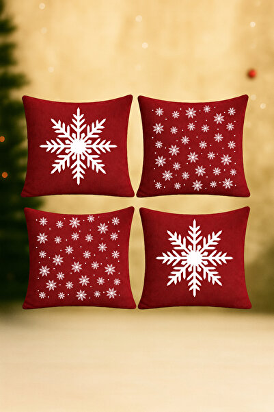 De'Vor مجموعة من 4 أغطية وسائد بتصميم السنة الجديدة