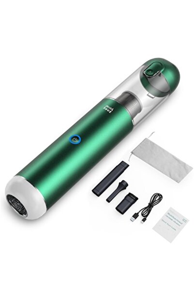 Minthouz Aspirator portabil wireless, 120W, HEPA, 17000PA, 210ml, USB-C, LED,...