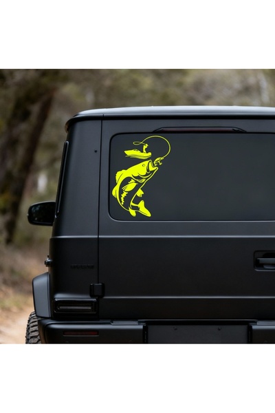 StickITsibiu Go Fishing – Autocolant Auto 4×4 Off-Road – Dimensiuni 30x22cm.