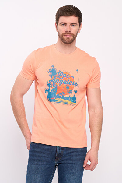 Timeout Tricou barbat cu maneca scurta si imprimeu detalii summer