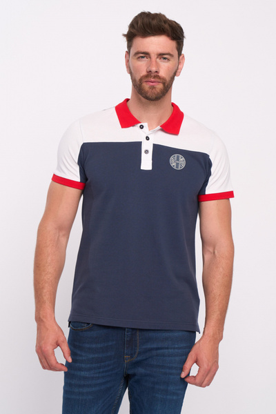 Lee Cooper Tricou polo barbat cu maneca scurta si logo