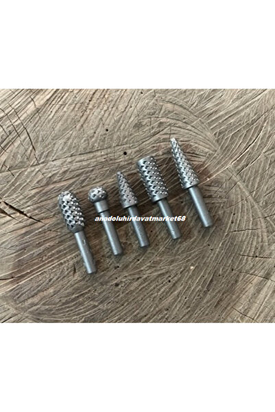 BOSS ÇELİK AHŞAP TÖRPÜ SETİ AĞAÇ TÖRPÜLEME UCU AHŞAP EĞE SETİ 5 PCS