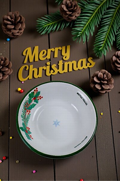 İnci Emaye 24 cm Enameled Bowl, Pit Plate, Salad Plate, Chips Plate