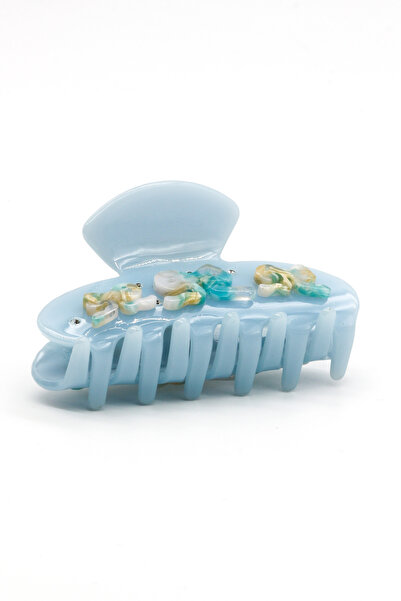 Nearsis Blue Colored Latch Buckle with Octopus Figure