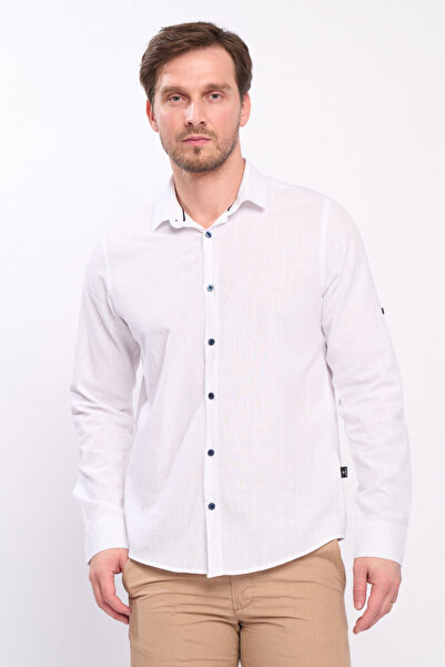 KVL by KENVELO Camasa barbat de culoare uniforma