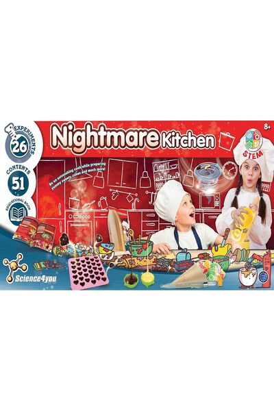 SCIENCE FOR YOU Science 4 You Nightmare Kitchen STEM Cooking Kit for Kids (8+), Make Candy & Cupcakes