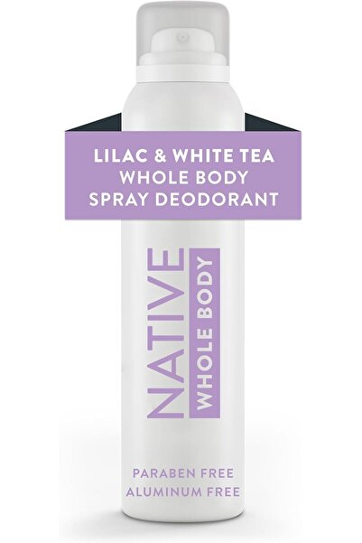 Native Whole Body Deodorant Spray, 72-Hour Odor Protection, Lilac & White Tea