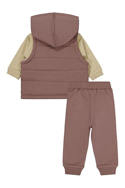 Civil Baby مجموعة تيدي بير مطبوع مكونة من 3-6-18 شهرًا - بني 12-18 شهرًا