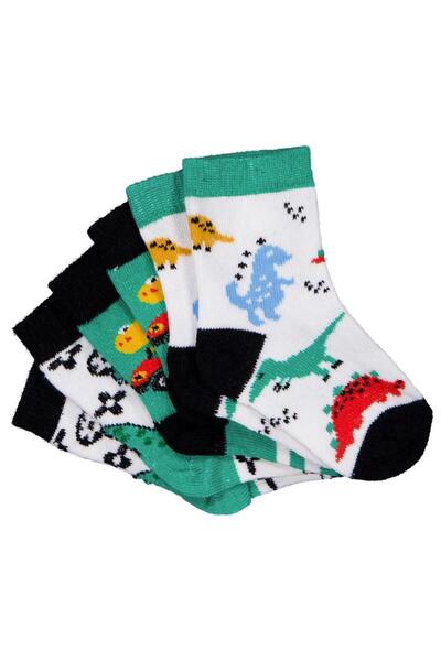 Civil Baby Dinosaur 3-Piece 6-Piece Baby Boy Socks Set - Standard 18 Months
