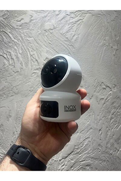 inoxdigital İNOX 3+3 Megapiksel 1080P Full HD Wi-Fi Çift Lensli Gece Görüşlü ...
