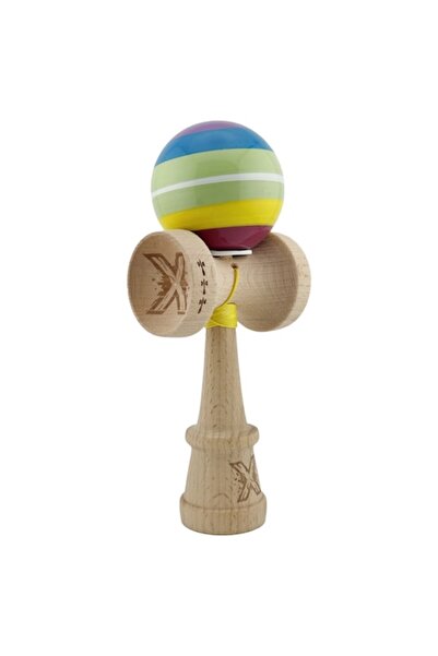 LEIBOO Kendama SUPER STYKY Legendary Spectrum, Cupă Mare V3, Lemn, 18 cm, Mul...