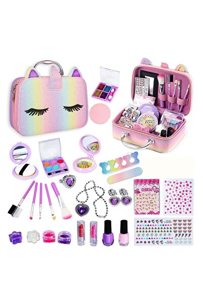 Generic Jo Toy Modern Makeup Play Set, Portable Makeup Box, Durable & Washable Pretend-Play Cosmetics