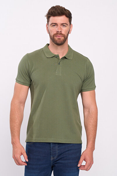 KVL by KENVELO Tricou polo barbat maneca scurta de culoare uniforma