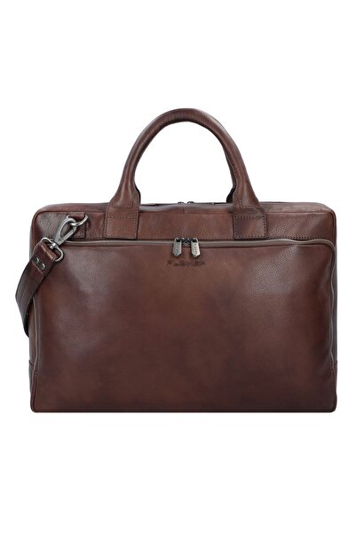 Plevier Vintage Bill Aktentasche Leder 40 cm Laptopfach