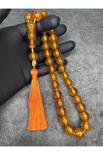 Mos Tespih Large Size Rope Tasseled High End Tightening Amber Prayer Beads