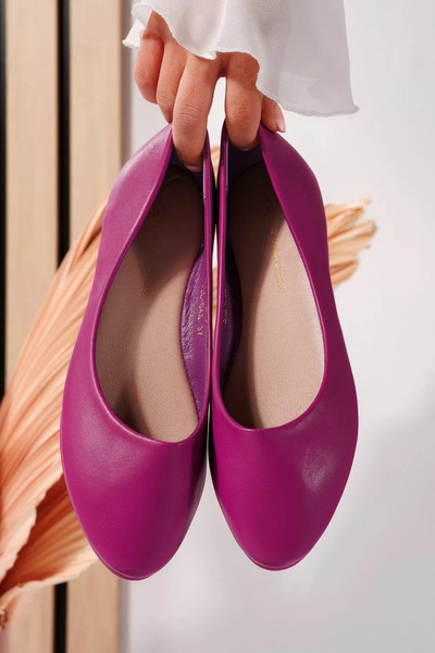 Zaira Balerini dama mov din piele ecologica Barbara #21652