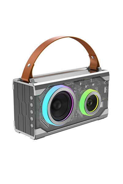 JELLICO Boxa Portabila Bluetooth DS5, Cu Lumini Ambient si Radio FM, Baterie 5000mAh, Suporta USB