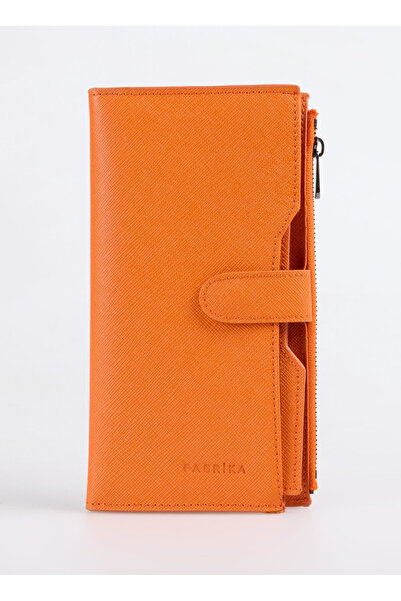 Fabrika Turuncu Kadın Cüzdan Frk 501 Flt Deri Turuncu