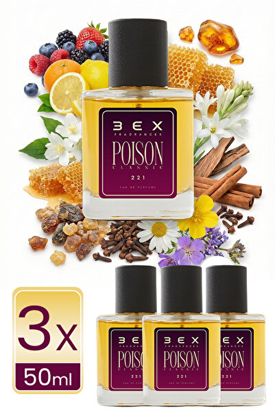 3ex 221 - Poison Classic 3x50ml Kadın Parfüm