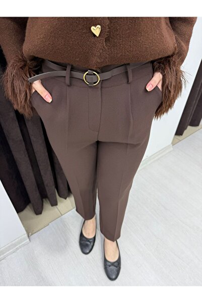 Markanyon Yüksel Bel Havuç Paça Kumaş Pantolon