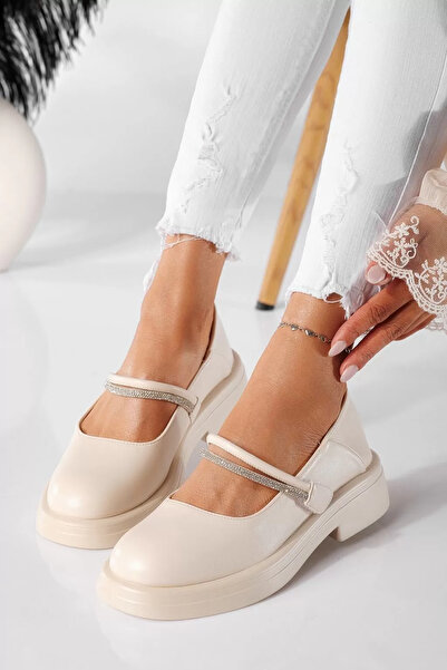 Zaira Γυναικεία casual παπούτσια μπεζ από οικολογικό δέρμα Xena #20903 - 40