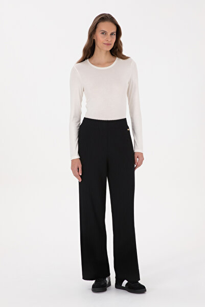 U.S. Polo Assn. Women's Black Knitwear Trousers 50314777-Vr046