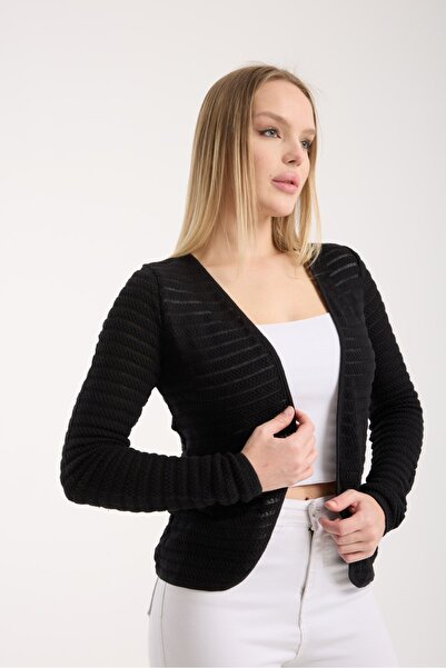 G-FOX Women's 100% Cotton Textured Transitional Thin Cardigan – Long Sleeve, Lightweight and Breathable Knitwear Jacket 3015