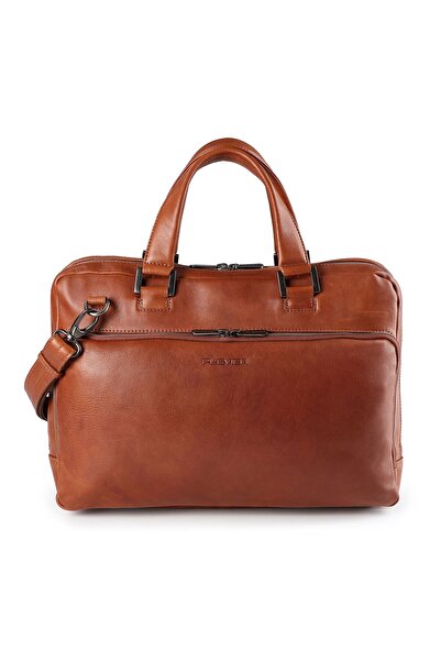 Plevier Vintage Larry Aktentasche Leder 40 cm Laptopfach