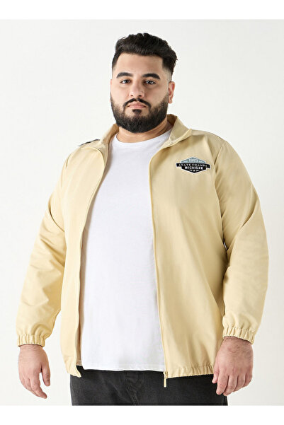 FAV Plus Size Embroidered Zip Through Jacket