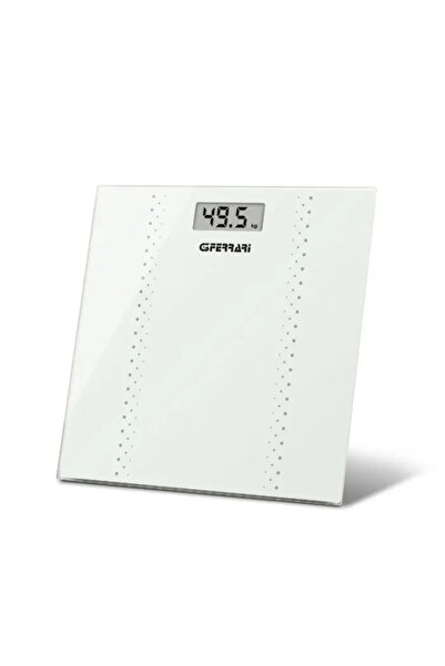 Optim Solution Ψηφιακή ζυγαριά μπάνιου Fisik, οθόνη LCD, λευκή