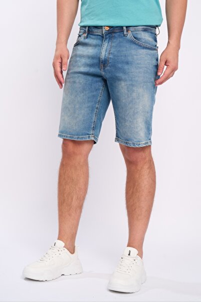 Lee Cooper Men's Bermuda shorts made of slightly faded denim