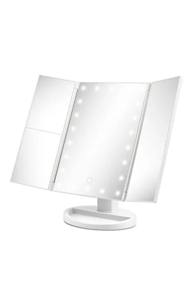 Optim Solution Καθρέφτης μακιγιάζ BE 05 LED, 34 x 23,5 cm, Φορητός, USB-C / 4 x AAA